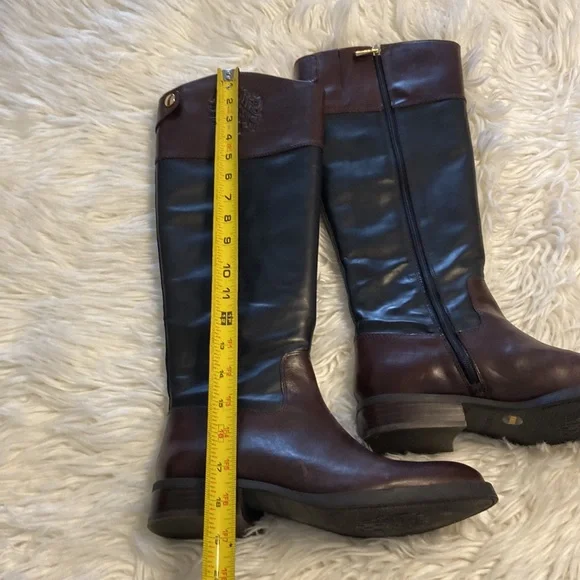 Vince Camuto Karen Equestrian Leather
Boot Brown & Black 6 1/2 M - Picture 8 of 17